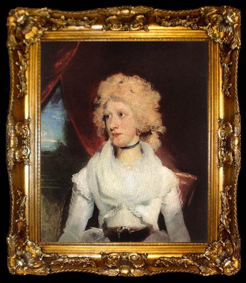 framed  LAWRENCE, Sir Thomas Miss Martha Carry dh, ta009-2